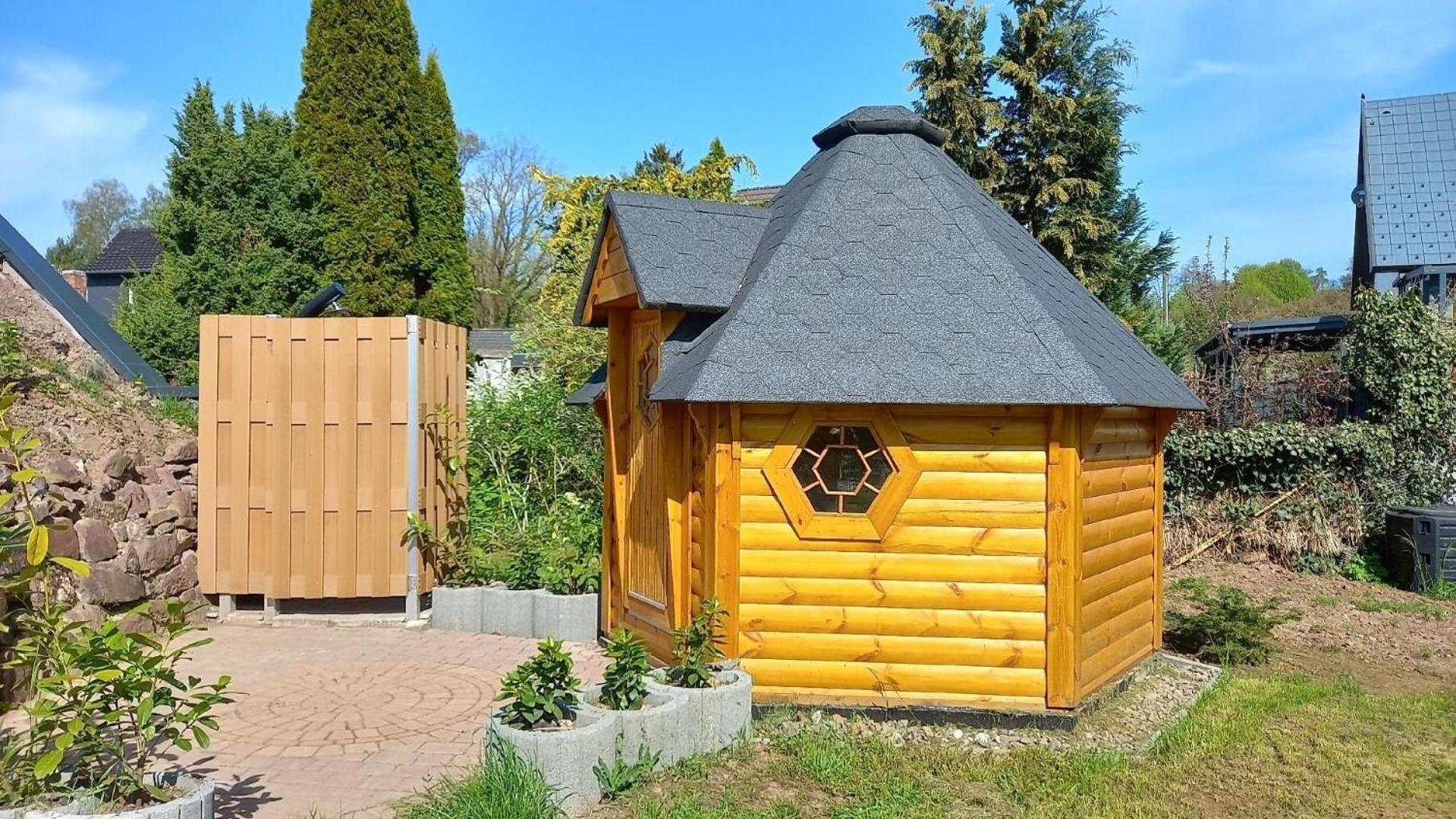 Ferienhaus In Krimderode Mit Grill, Whirlpool Und Terrasse Nordhausen Kültér fotó